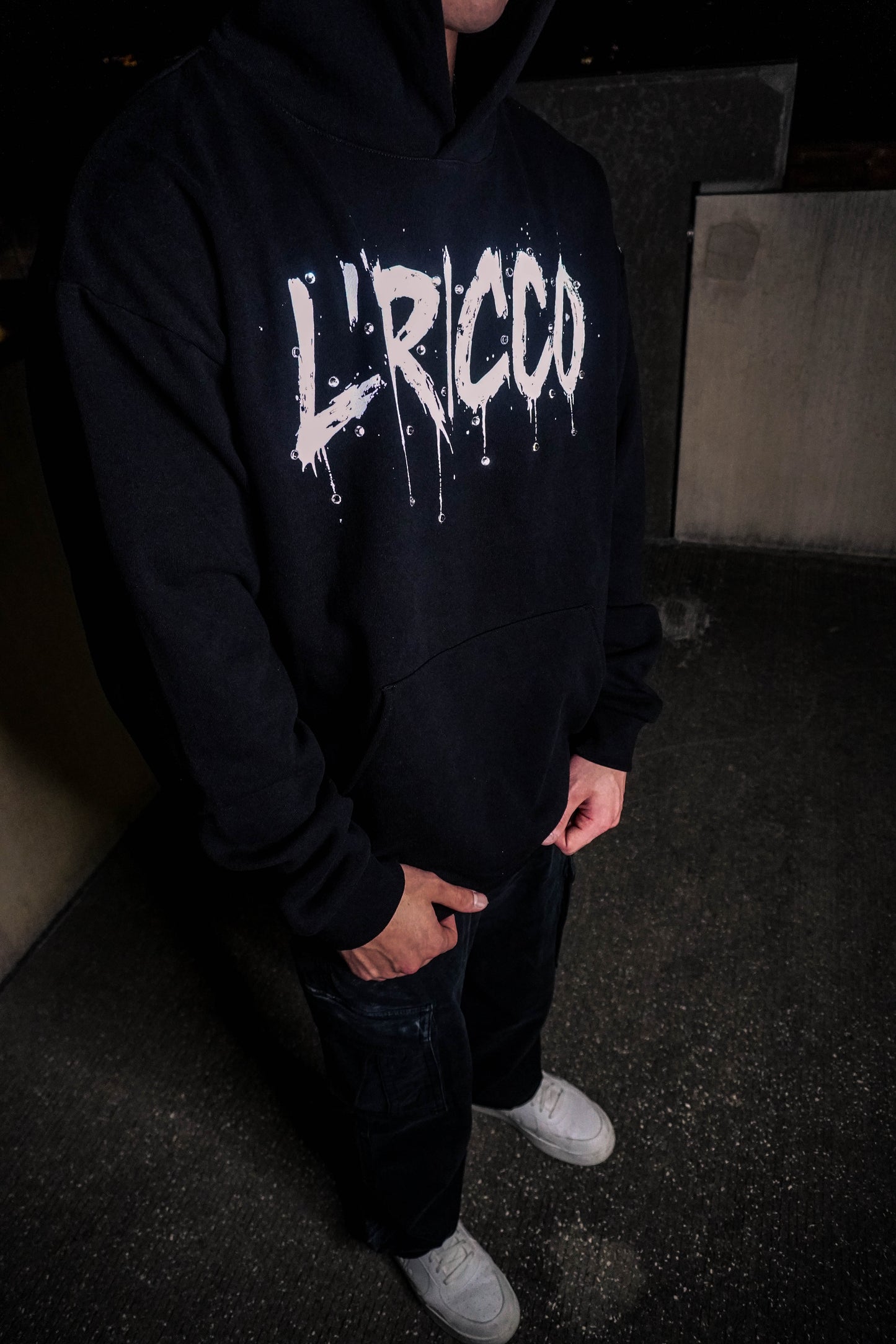 Rhinestone drip hoodie